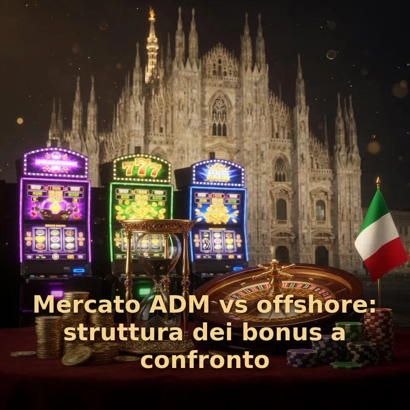 Mercato ADM vs offshore: struttura dei bonus a confronto